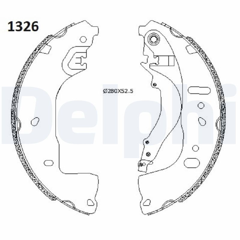 DELPHI LS2197: Piduriklotside komplekt