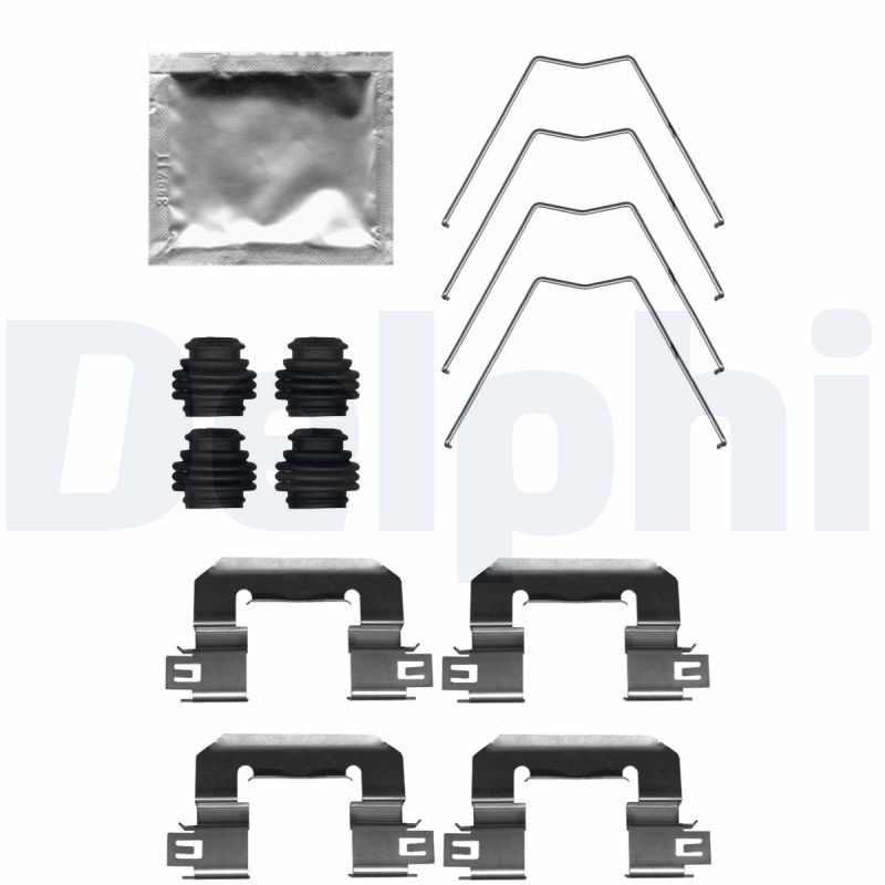 DELPHI LX0712: Set accesorii, placute frana