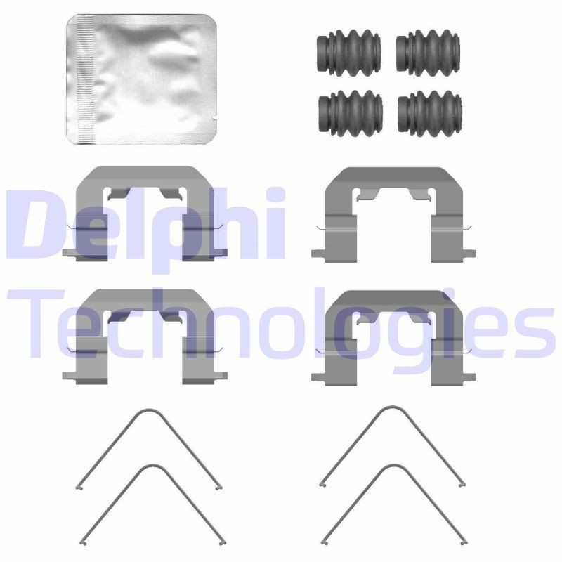 DELPHI LX0771: Lisakomplekt, ketaspiduriklotsid