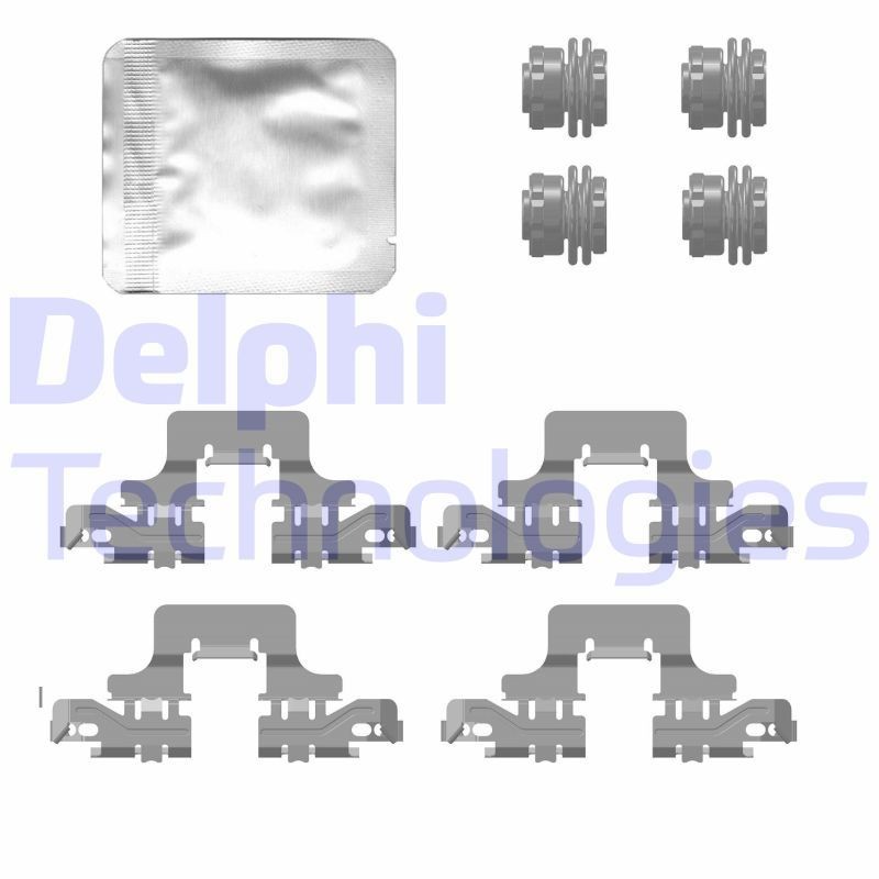 DELPHI LX0776: Lisakomplekt, ketaspiduriklotsid