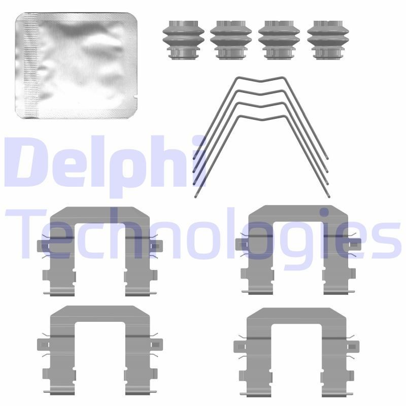 DELPHI LX0779: Lisakomplekt, ketaspiduriklotsid
