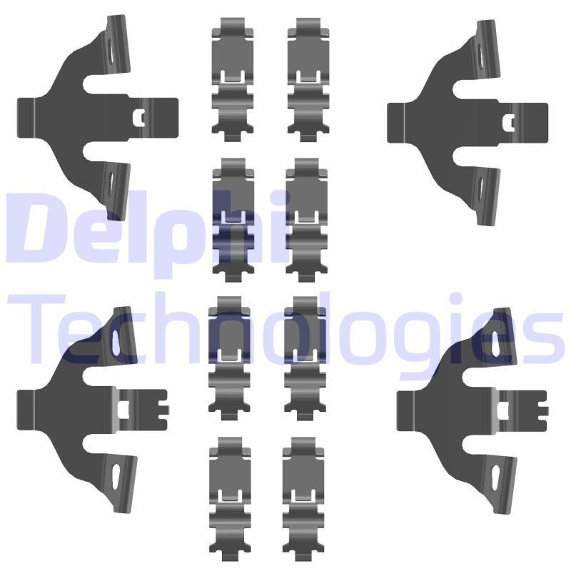 DELPHI LX0781: Lisakomplekt, ketaspiduriklotsid