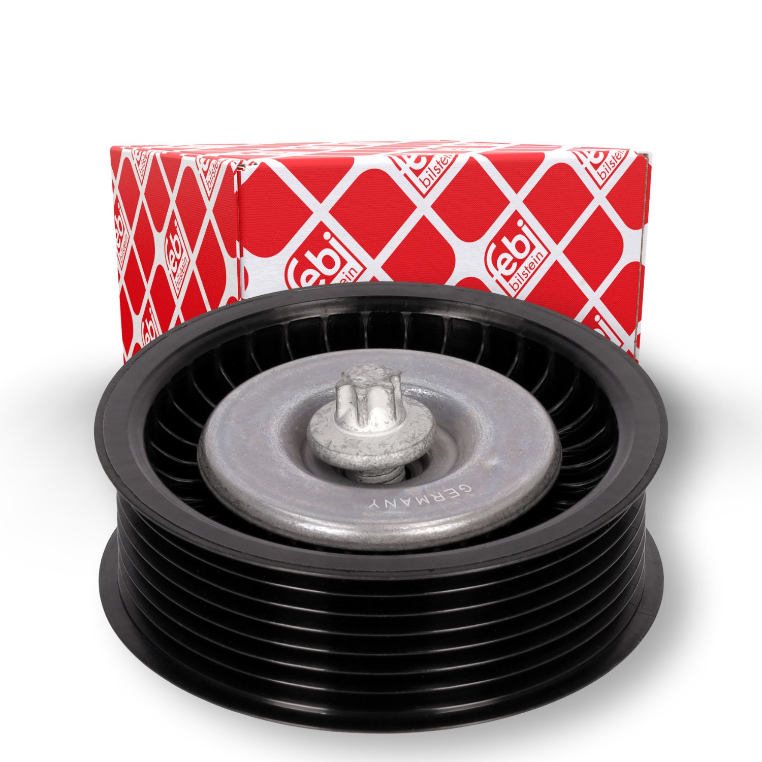 FEBI BILSTEIN 100171: Parazīt- / Vadrullītis, Ķīļrievu siksna Ø: 91,5mm, Ø: 91,5mm, ar skrūvi