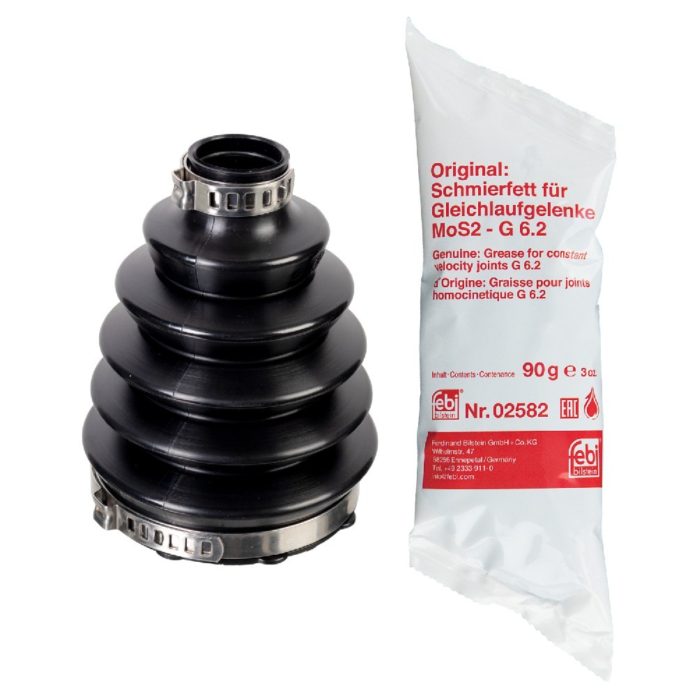 FEBI BILSTEIN 176124: Ansamblu burduf, articulatie planetara spre roata, Axa fata stanga, Axa fata dreapta, Polyester-Elastomere termoplastic