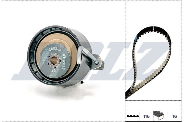 DOLZ SKD177IO: Set curea de distributie dinti: 116
