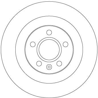 TRW DF6970: Disc de frână Ř: 302mm, plin, Ř: 302mm, lacuit