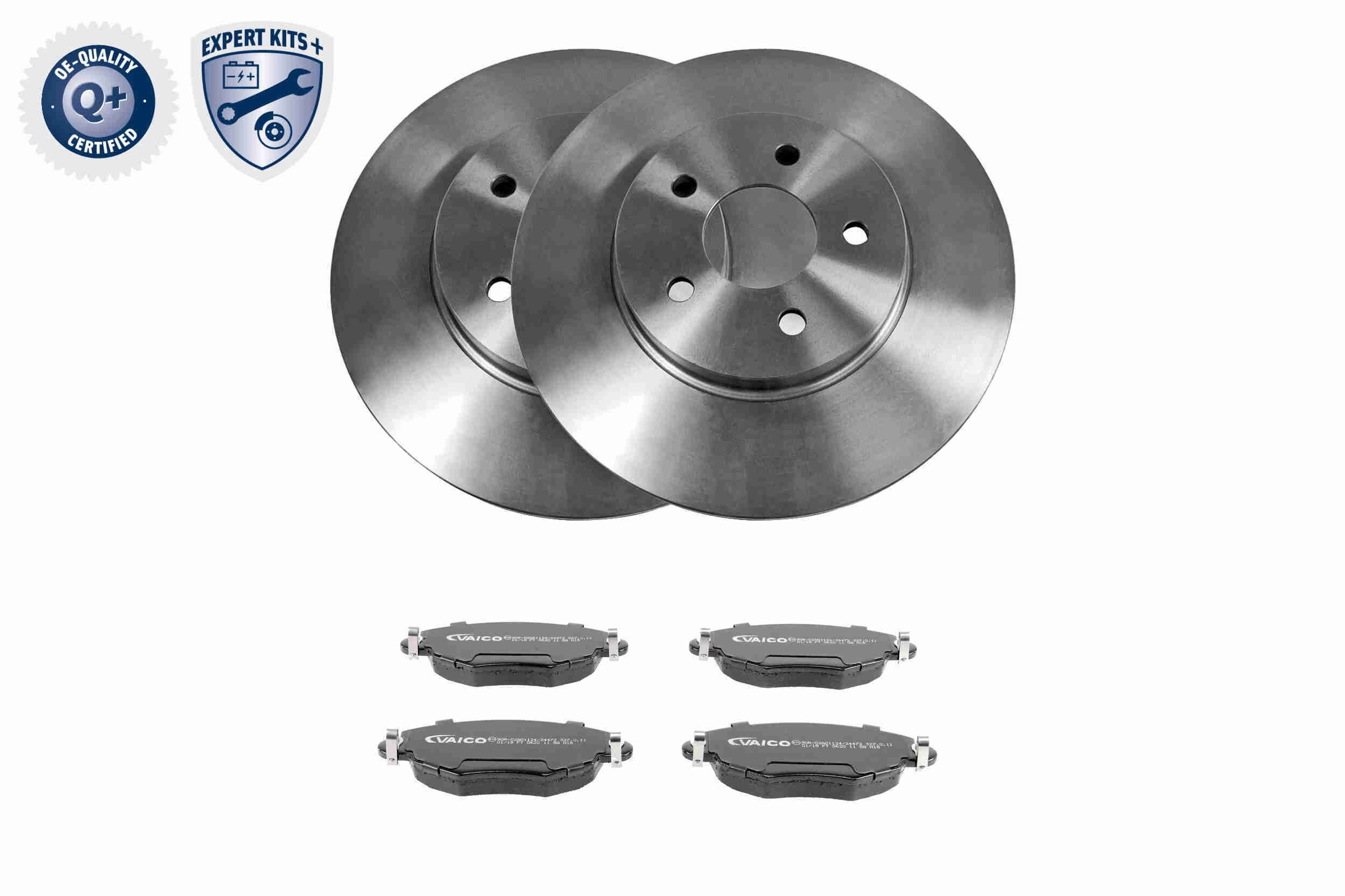 VAICO V25-2206: Pidurikomplekt, ketaspidur EXPERT KITS + Esisild, Ø: 300mm, õhutusega, koos piduriklotsidega