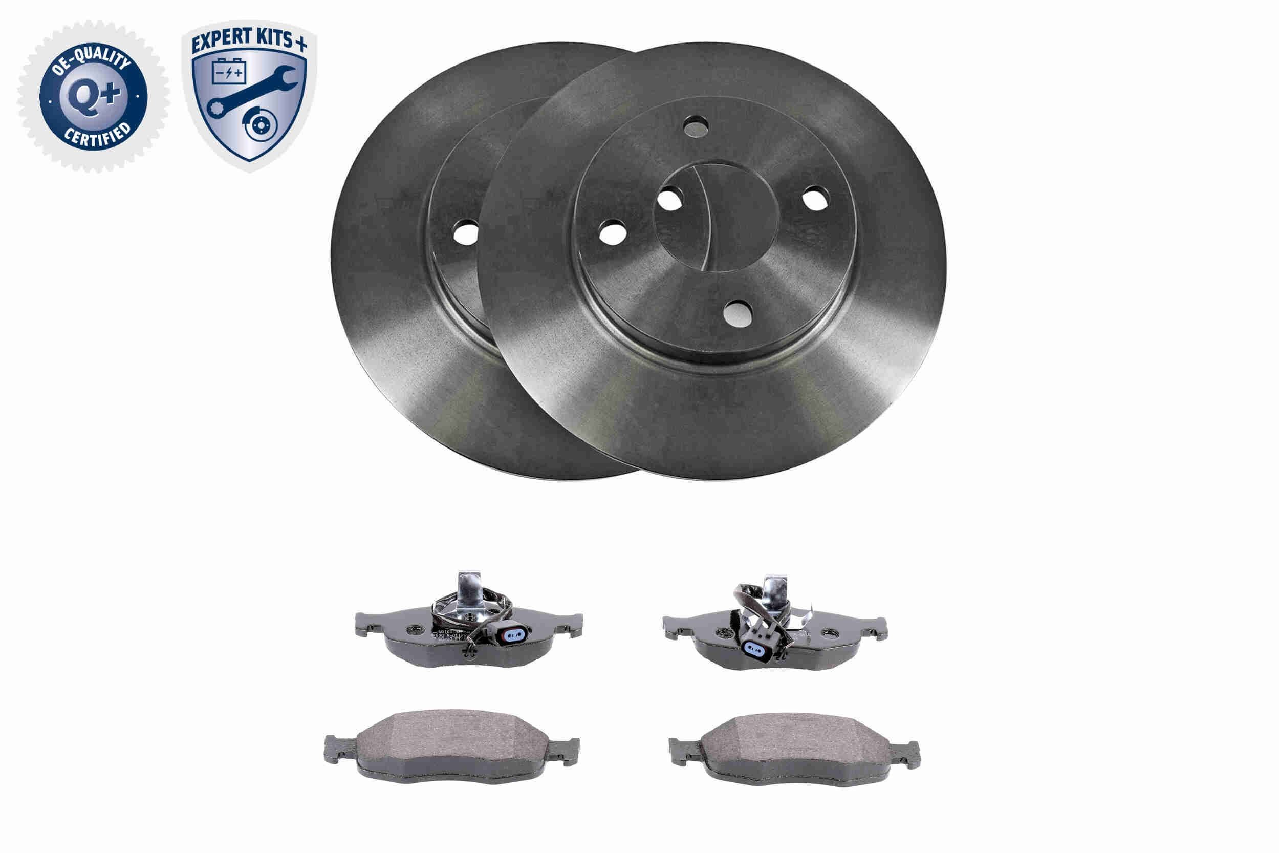 VAICO V25-2207: Pidurikomplekt, ketaspidur EXPERT KITS + Esisild, Ø: 260mm, õhutusega, koos piduriklotsidega