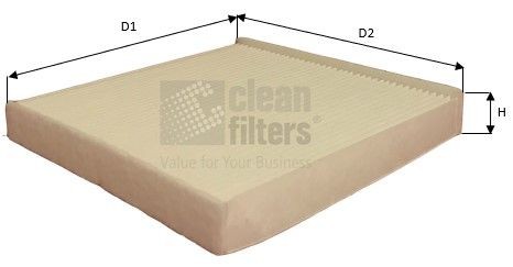 CLEAN FILTER NC2422: Kupefilter Partikkelfilter, Filterinnsats