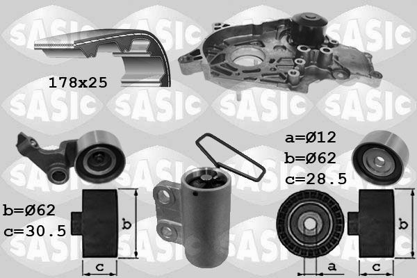 SASIC 3906094: Veepump + hammasrihmakomplekt