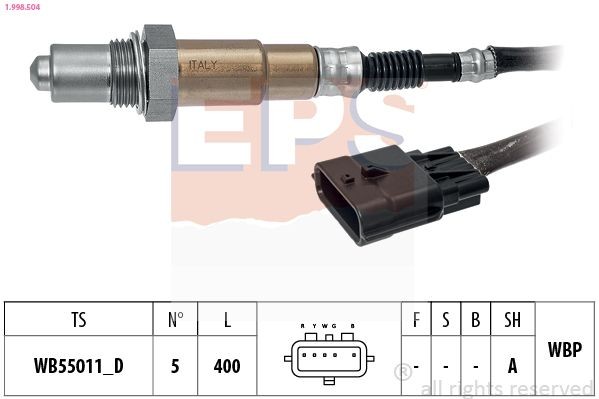EPS 1.998.504: Lambda andur Made in Italy - OE Equivalent