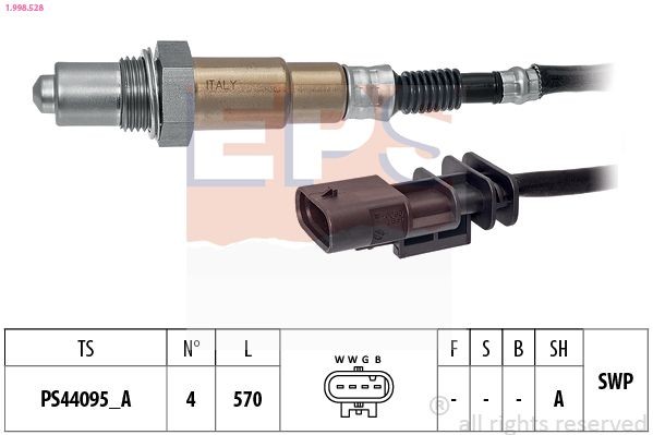 EPS 1.998.528: Lambda andur Made in Italy - OE Equivalent