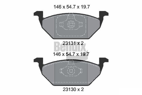 BENDIX Braking BPD1013: Piduriklotsid