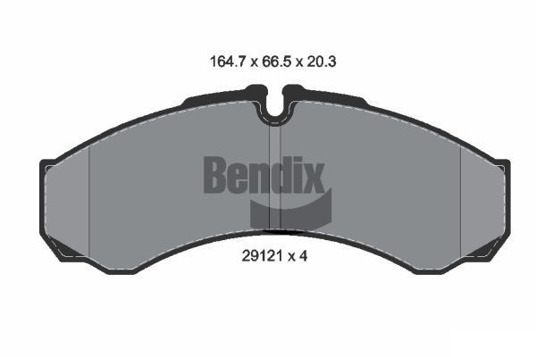 BENDIX Braking BPD1059: Piduriklotsid