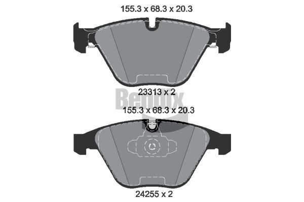 BENDIX Braking BPD1065: Bromsbelägg