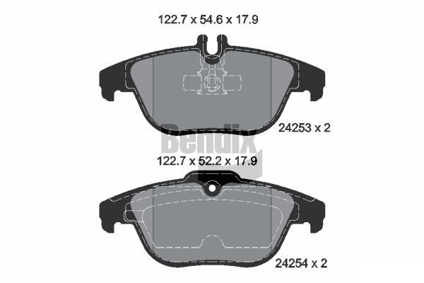 BENDIX Braking BPD1067: Piduriklotsid