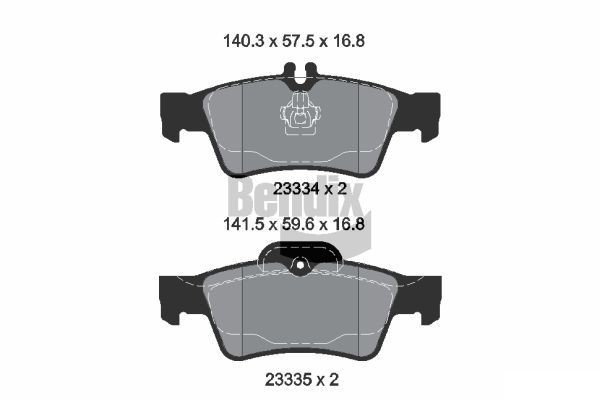 BENDIX Braking BPD1097: Piduriklotsid
