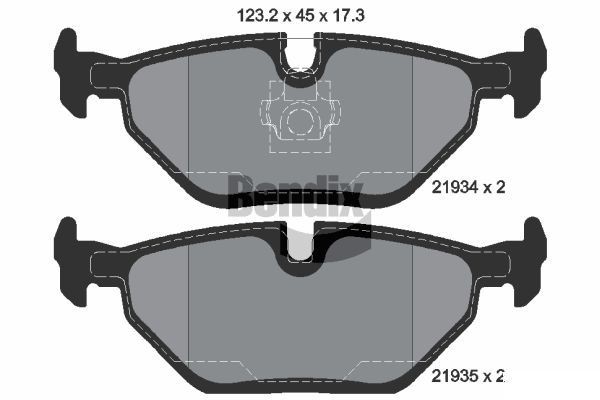 BENDIX Braking BPD1146: Piduriklotsid