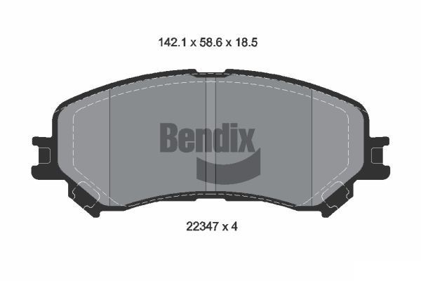 BENDIX Braking BPD1178: Piduriklotsid