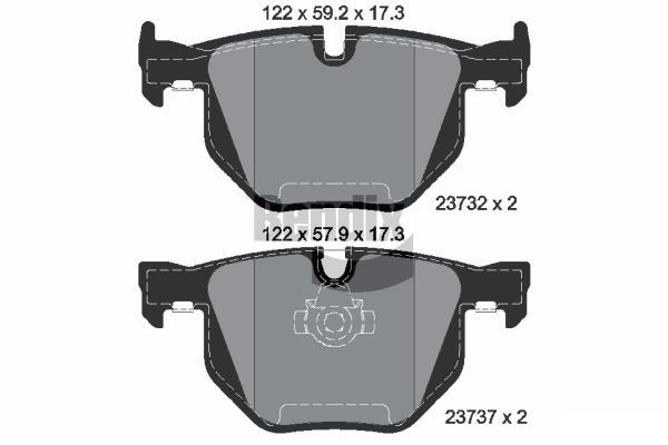 BENDIX Braking BPD1184: Piduriklotsid