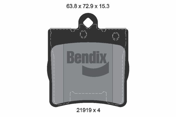 BENDIX Braking BPD1223: Piduriklotsid