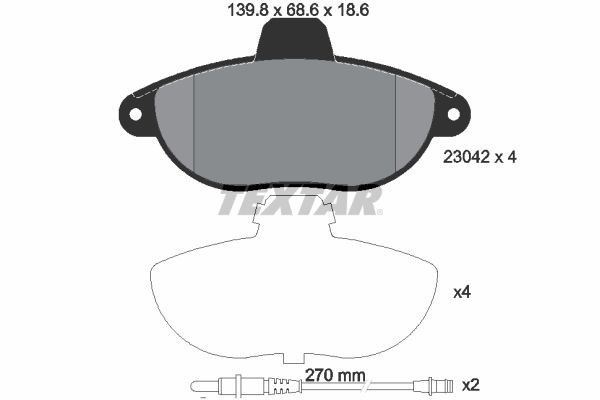 BENDIX Braking BPD1254: Piduriklotsid koos lisadega