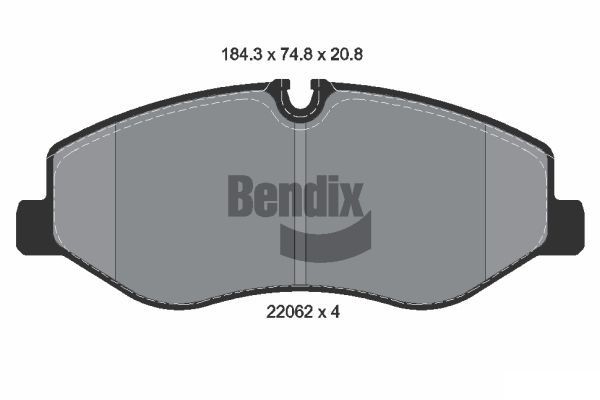 BENDIX Braking BPD1306: Piduriklotsid