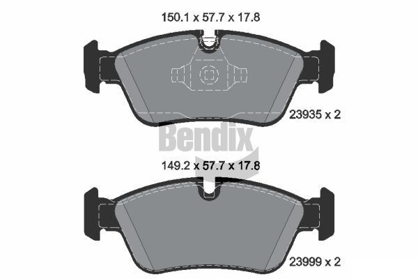 BENDIX Braking BPD1307: Piduriklotsid
