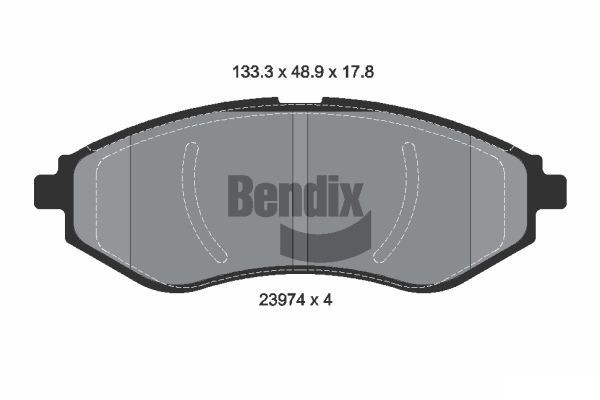 BENDIX Braking BPD1347: Piduriklotsid