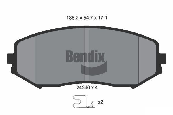 BENDIX Braking BPD1379: Piduriklotsid