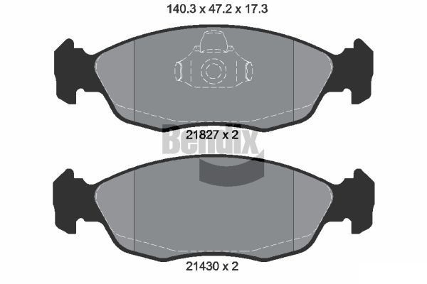 BENDIX Braking BPD1389: Bremseklodser