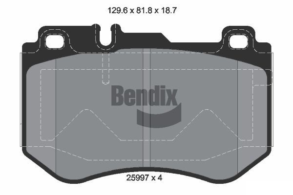 BENDIX Braking BPD1397: Plăcuțe de frână