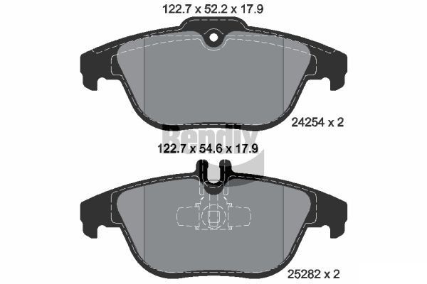 BENDIX Braking BPD1448: Piduriklotsid