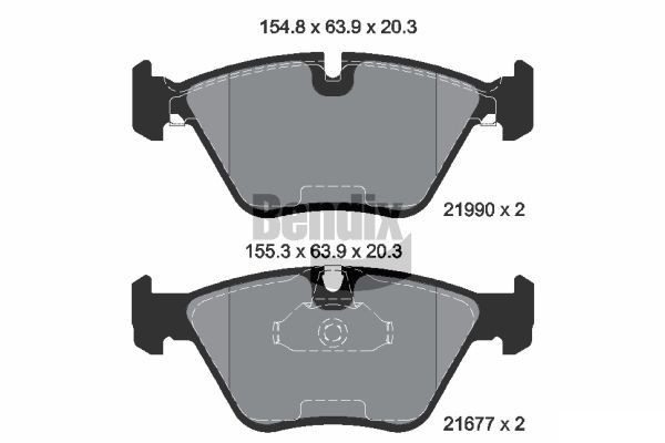 BENDIX Braking BPD1460: Piduriklotsid