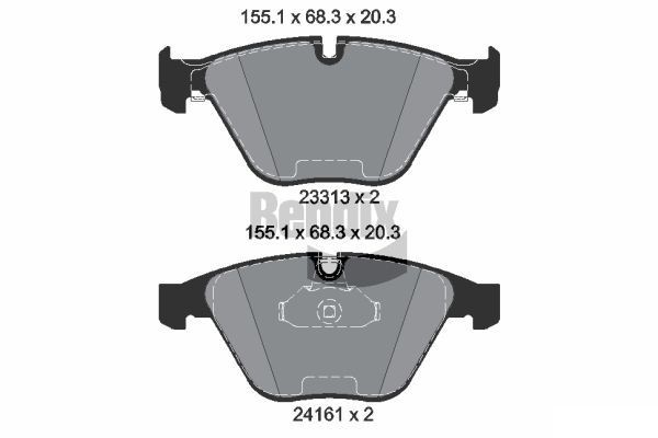 BENDIX Braking BPD1494: Remblokken
