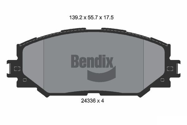 BENDIX Braking BPD1517: Piduriklotsid