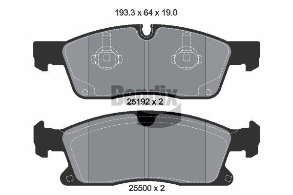 BENDIX Braking BPD1526: Plăcuțe de frână