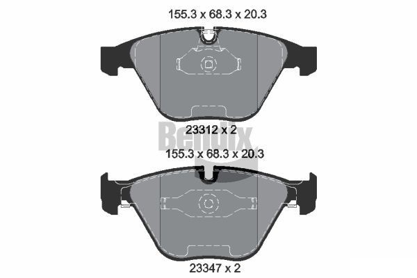BENDIX Braking BPD1544: Piduriklotsid