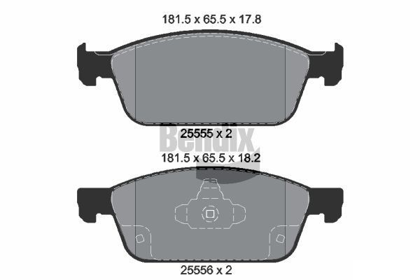 BENDIX Braking BPD1563: Piduriklotsid