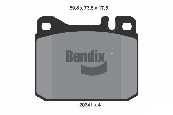 BENDIX Braking BPD1696: Piduriklotsid