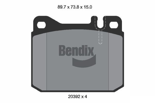 BENDIX Braking BPD1703: Piduriklotsid