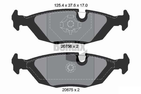 BENDIX Braking BPD1719: Piduriklotsid