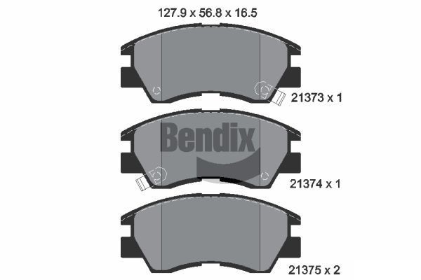 BENDIX Braking BPD1786: Stabdžių kaladėlės