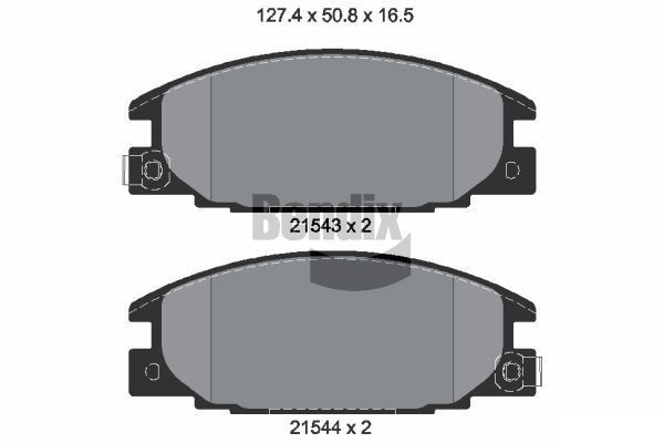 BENDIX Braking BPD1808: Plăcuțe de frână