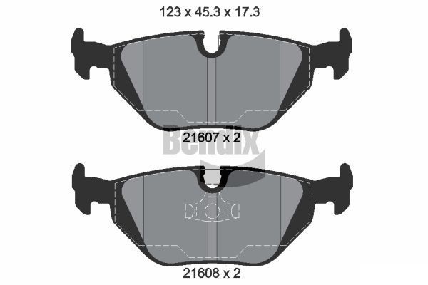 BENDIX Braking BPD1818: Piduriklotsid