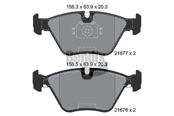 BENDIX Braking BPD1829: Piduriklotsid