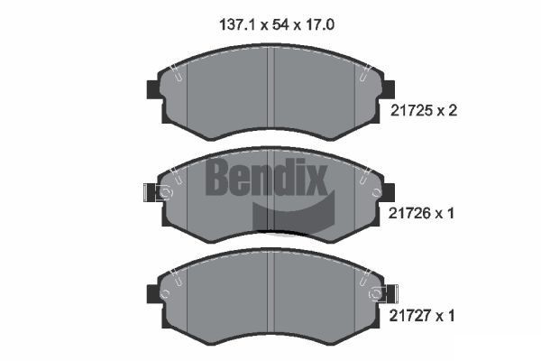 BENDIX Braking BPD1841: Bremseklodser