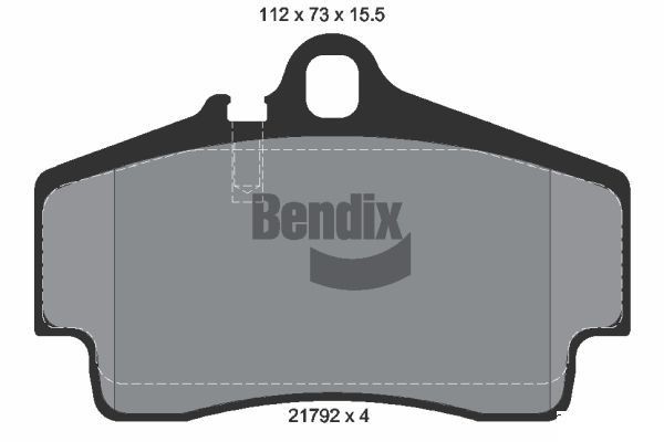 BENDIX Braking BPD1846: Piduriklotsid
