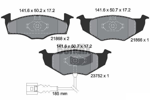 BENDIX Braking BPD1855: Piduriklotsid