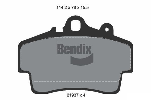 BENDIX Braking BPD1865: Stabdžių kaladėlės
